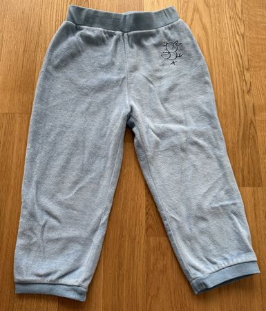Smile - Pantalon enfant, taille 98, bleu clair, motif oiseau