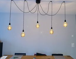 Tisch-Hängeleuchte inkl. 5 LED-Leuchtmittel