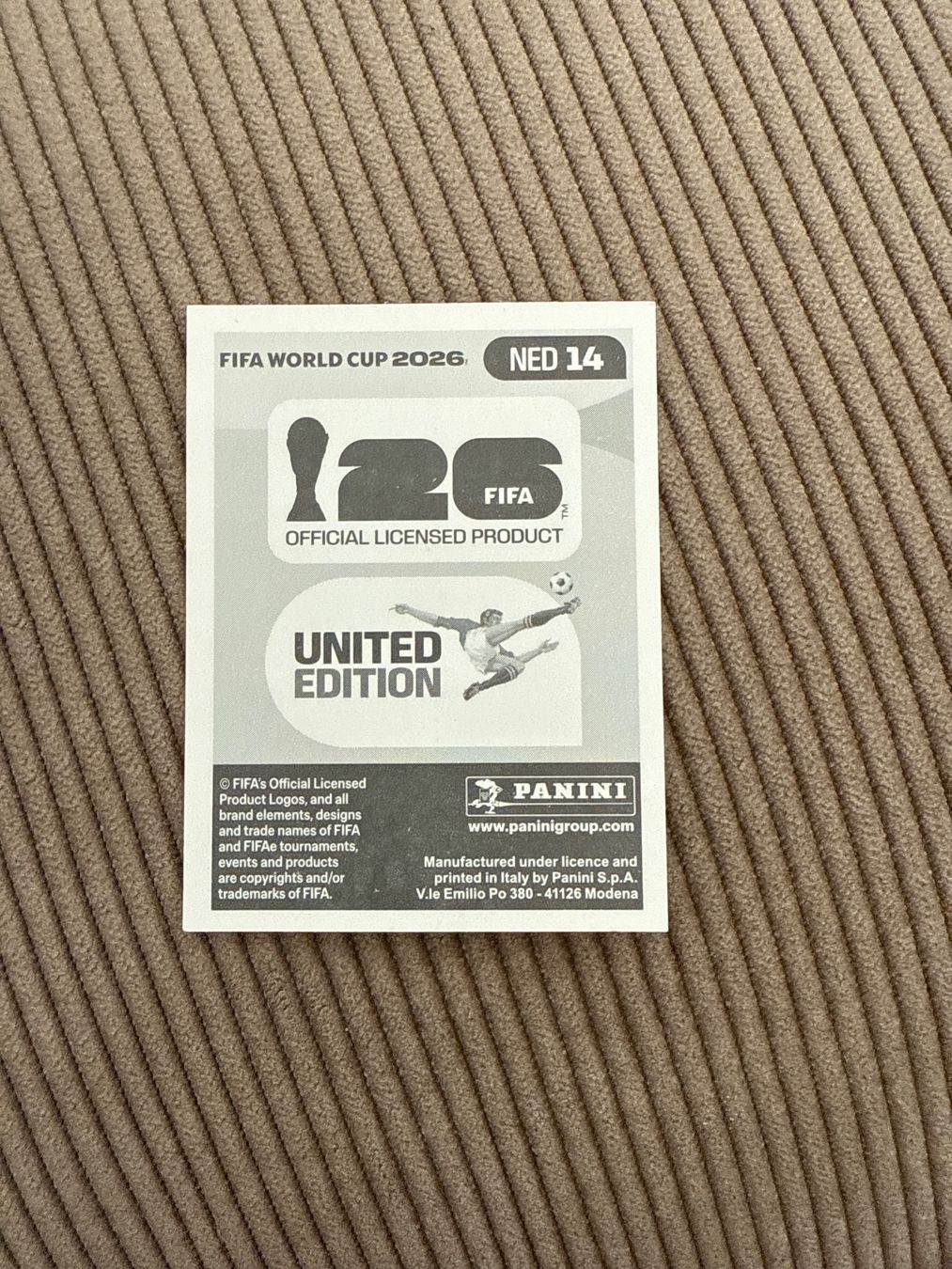 Panini Carte collezionabili: NED 14 – Usato da Savigny venduto da Kinderboutique
