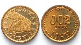 SLOWENIEN 0,02 Lipe 1992 Token LIPA HOLDING Ljubljana