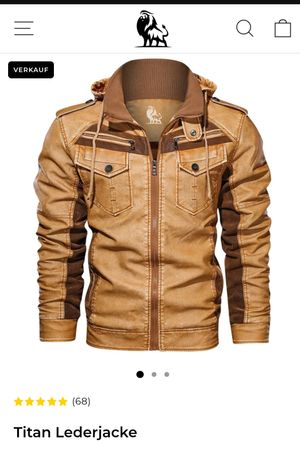 NEUE Herren PU- Lederjacke von David Outwear Gr. L