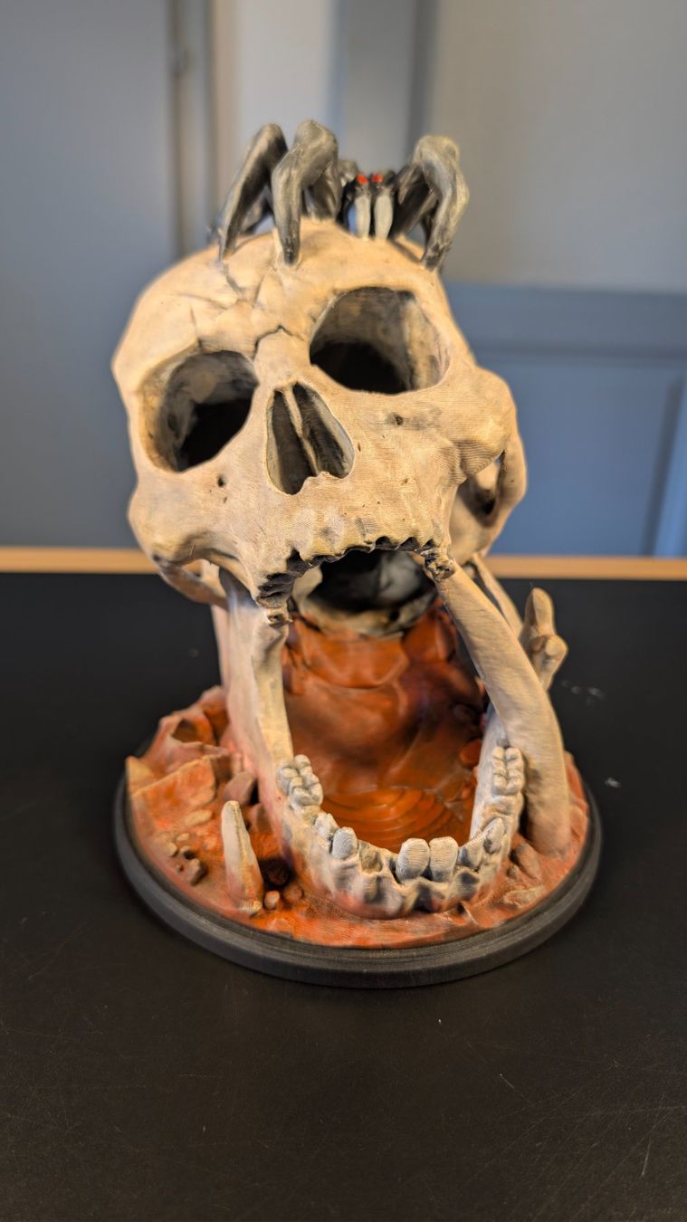 Statuette: Dice Tower Skull 3D – D&D / Warhammer 40K – Nuovo (secondo la descrizione) da Roveredo GR venduto da 3D_ZAGA 1