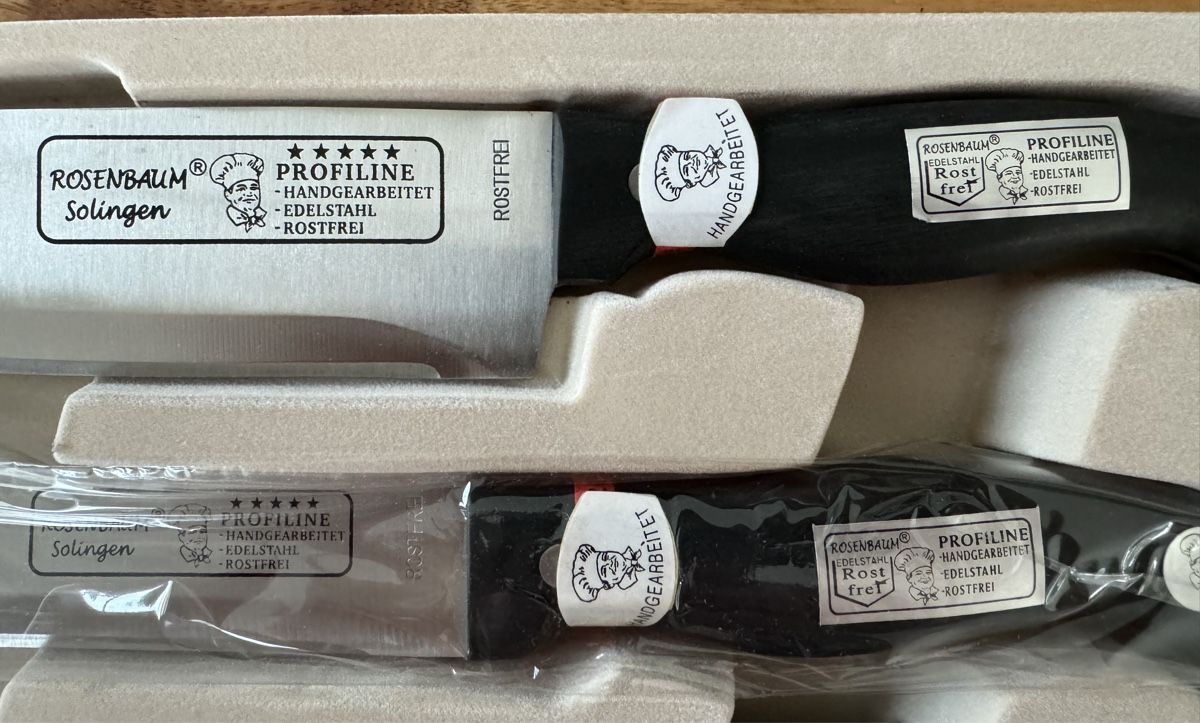 Solingen Coltelli da cucina: Set de 24 couteaux Solingen Rosenbaum Vintage – Nuovo e nell'imballaggio originale da Boussens venduto da justjuju 3