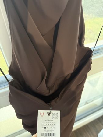Zara Abendkleid braun Grösse S neu mit Etikett