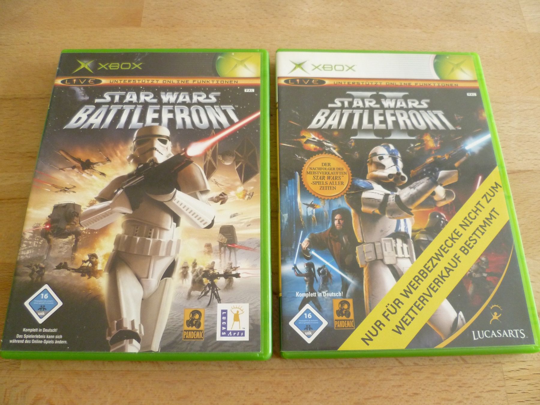 Nintendo Spiele: Star Wars Battlefront + Star Wars Battlefront II - Xbox – Gebraucht aus Thalwil von ranx
