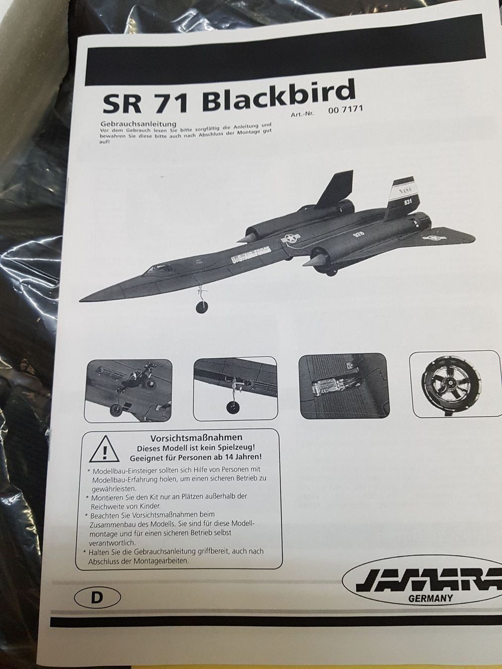 Modellismo RC: SR 71 von Jamara, Schaumwaffel – Nuovo e nell'imballaggio originale da Kerns venduto da Aviator_Ben 2