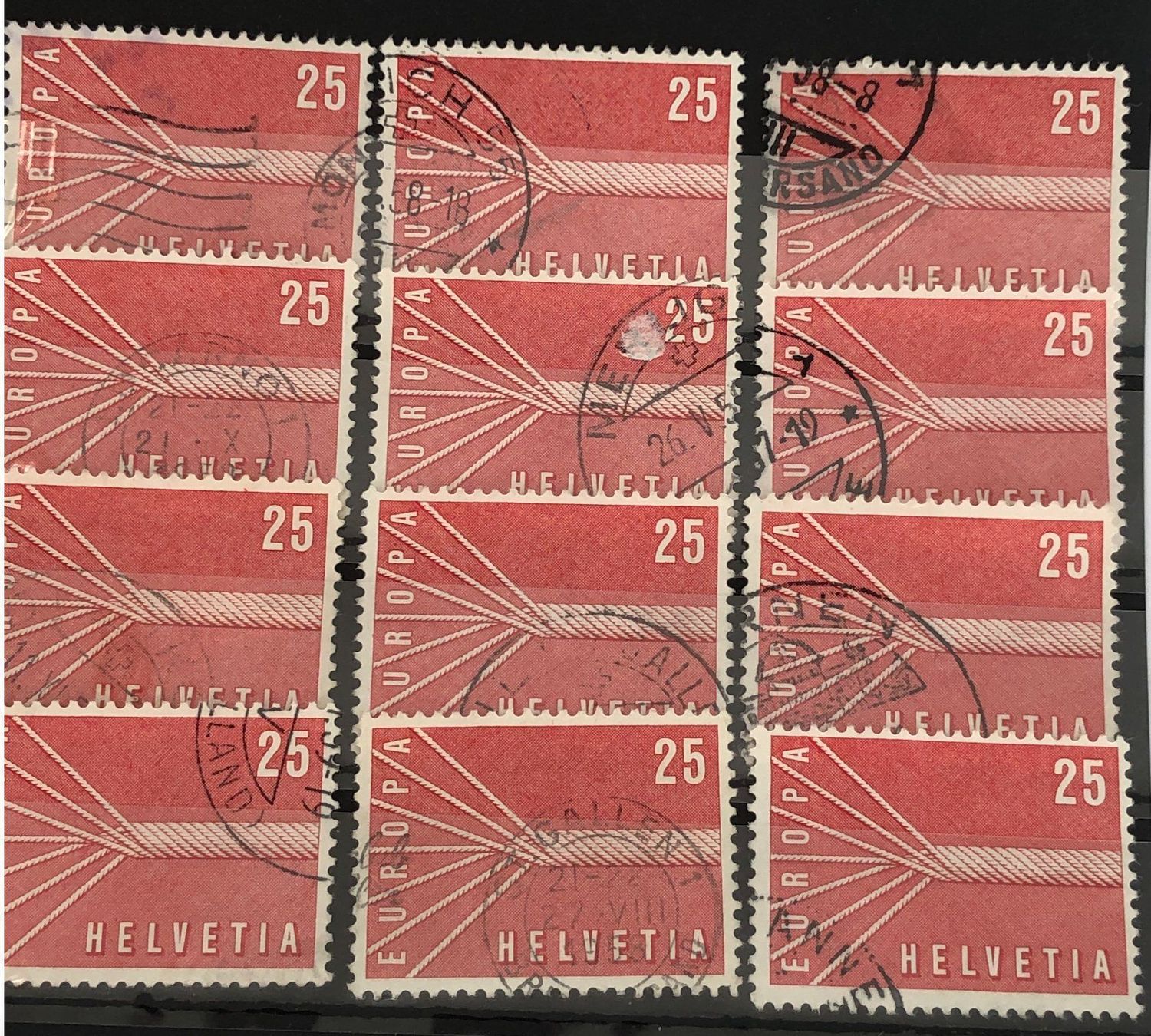 Tutti i francobolli: Nr.332 mit Stempel Einsteckkarte Voll – Usato da Aarau venduto da Billa007 2
