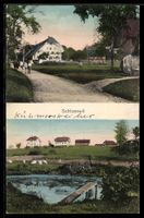 AK Schlosswil, Straßenpartie und Weiher