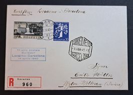 Erstflug Locarno - Barcelona 1940 mit SBK 214
