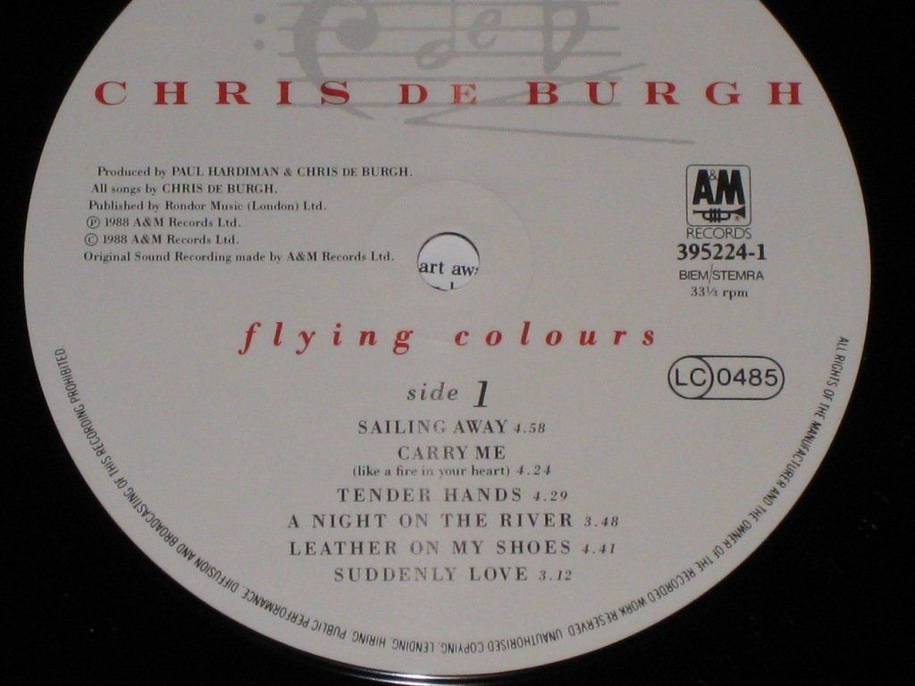 Schallplatten: LP - CHRIS DE BURGH - FLYING COLOURS – Gebraucht aus Steckborn von Quo7 1