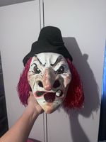 Fasnachts-Maske, Fasnachtslarve,alte Hexe mit Hut, für Kinde
