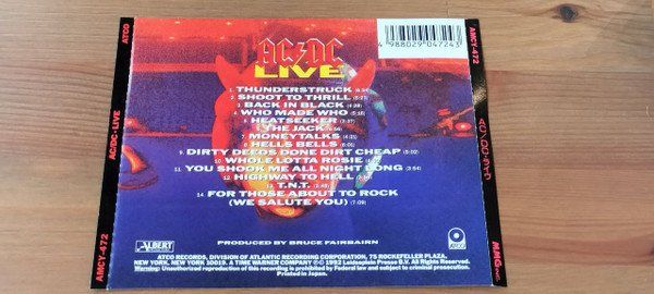 CD: AC/DC Live AMCY-472 CD JAPAN – Usato da Altdorf UR venduto da pj7_2g2m 3