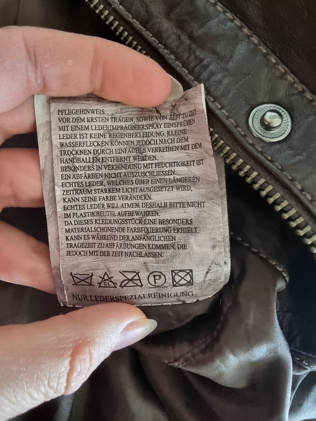 Giacche: Milestone Lederjacke Damen, braun Gr. 46 – Usato da Rombach venduto da SYW 6