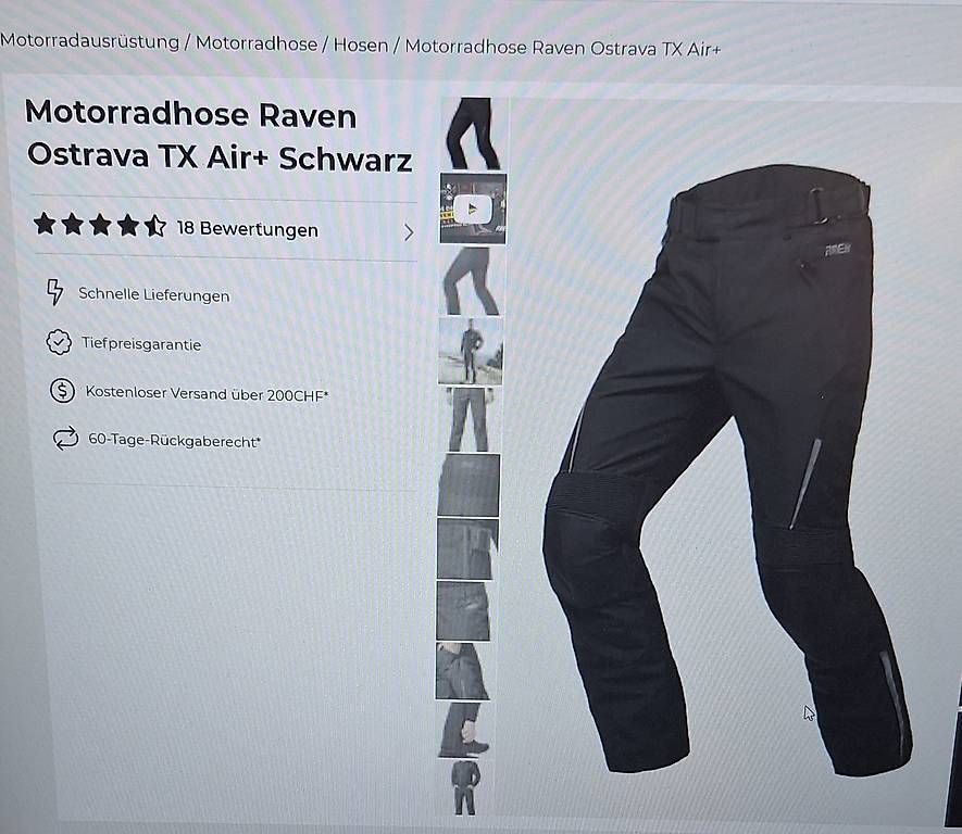 Pantalons: Motorrad Hose Raven – D'occasion à Aarau par car_t8yf