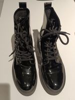 Tommy Hilfiger Boots Schwarz Lack Gr. 40