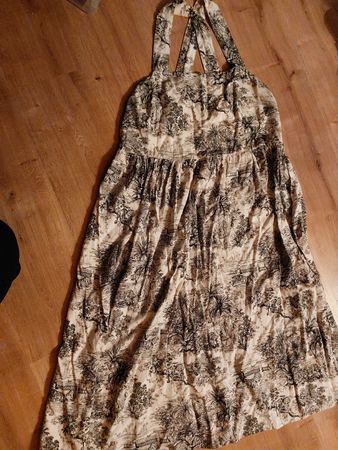 H&M Sommerkleid, Gr 44, Safari Muster, schwarz + weiss