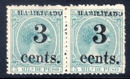 CUBA IMPRESOS 3 MILS DE PESO MIT AUFDRUCK HABILITADO 3 CENTS