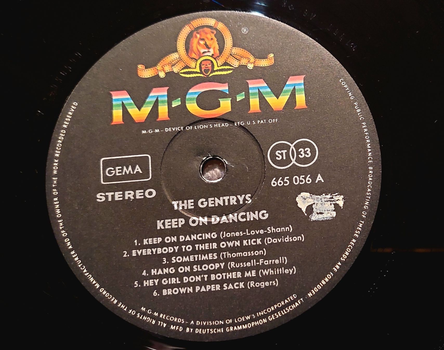 Schallplatten: The Gentrys - Keep On Dancing (1966 D) – Gebraucht aus Widnau von Sandra0707 2