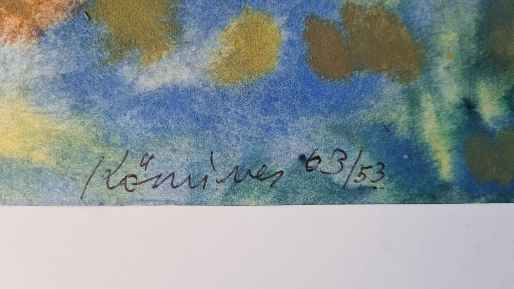 Dipinti: Ferenc Kömives Orig. Gouache sig. Dat. – Usato da Emmenbrücke venduto da Kunstankaufverkauf9 1