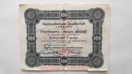 Appenzellerbahn-Gesellschaft. 1921.