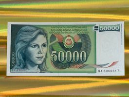 ***Belgrad 1988 - Jugoslawien - 50000 Dinara UNC - DUBROVNIK