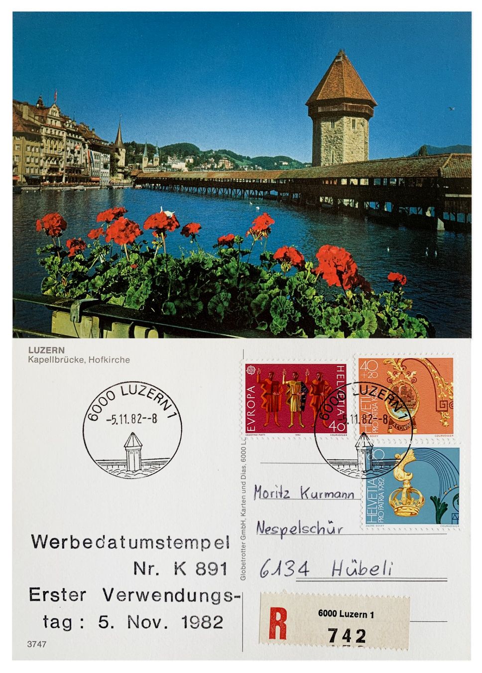 Cartoline postali: Luzern 1 Hauptpost Ersttag Werbedatumstempel Wasserturm – Nuovo (secondo la descrizione) da Bern venduto da AWiBe