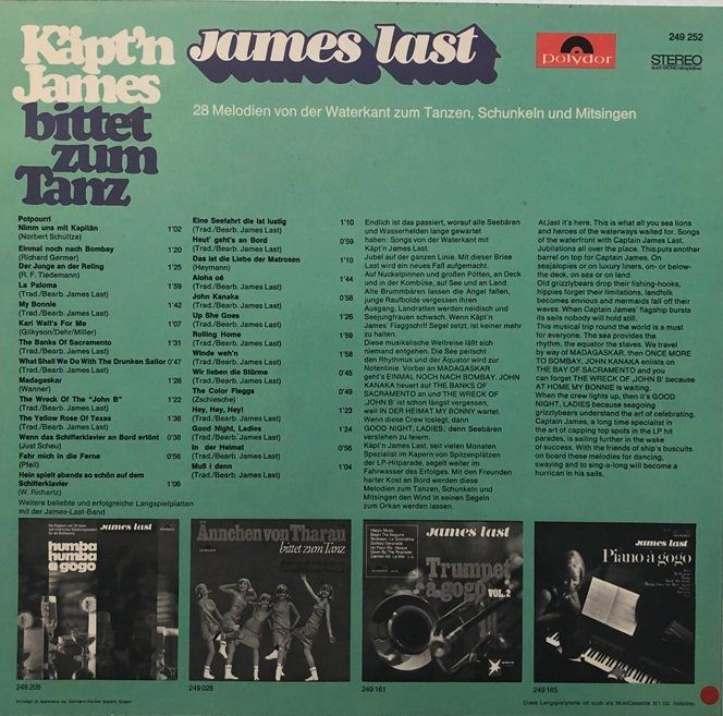 Dischi in vinile: 6x LP James Last – Usato da Grüningen venduto da azulvinyl 1