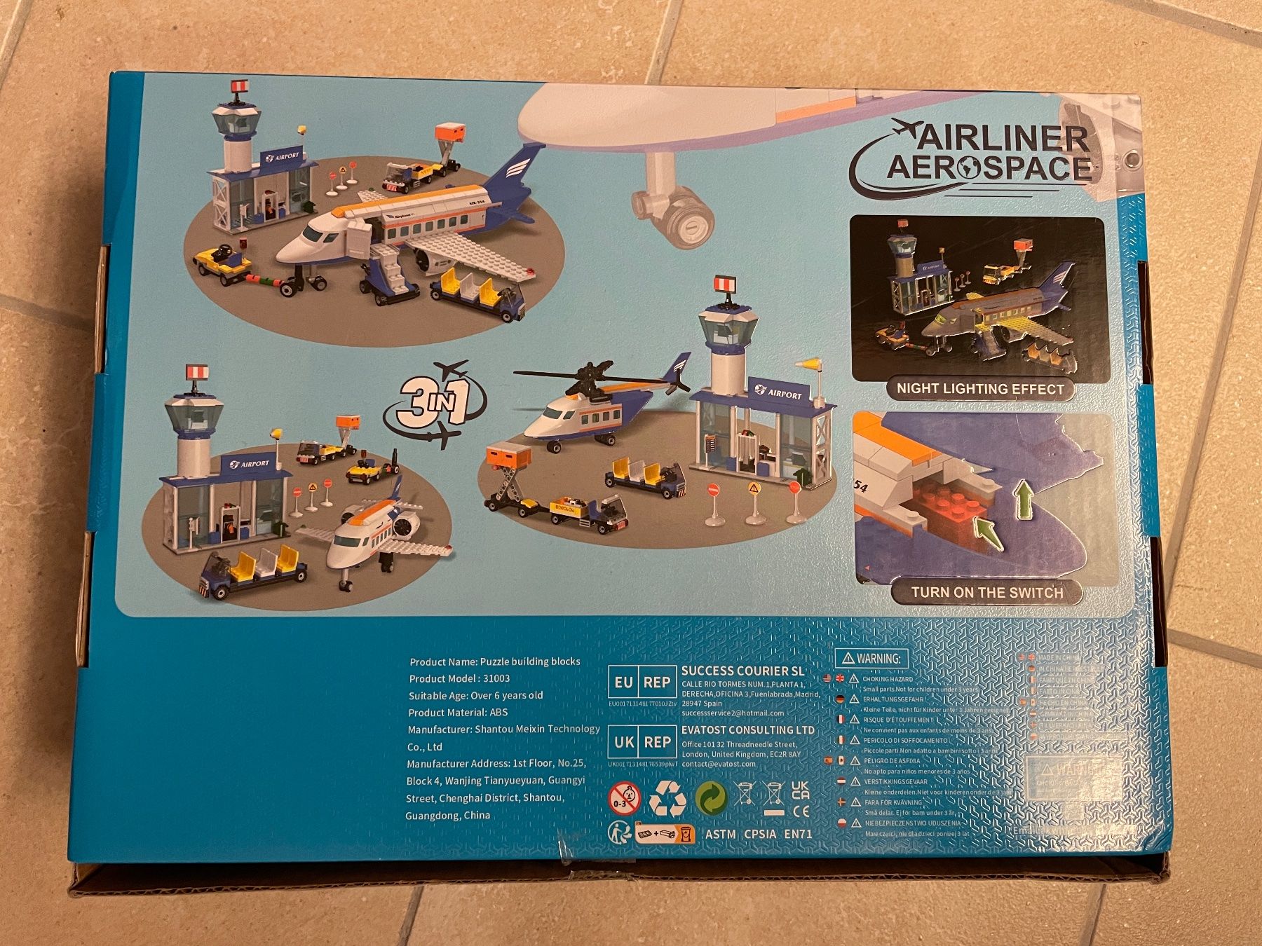 Giocattoli: Flughafen Set mit Legobausteinen – Usato da Saland venduto da ricci018 1