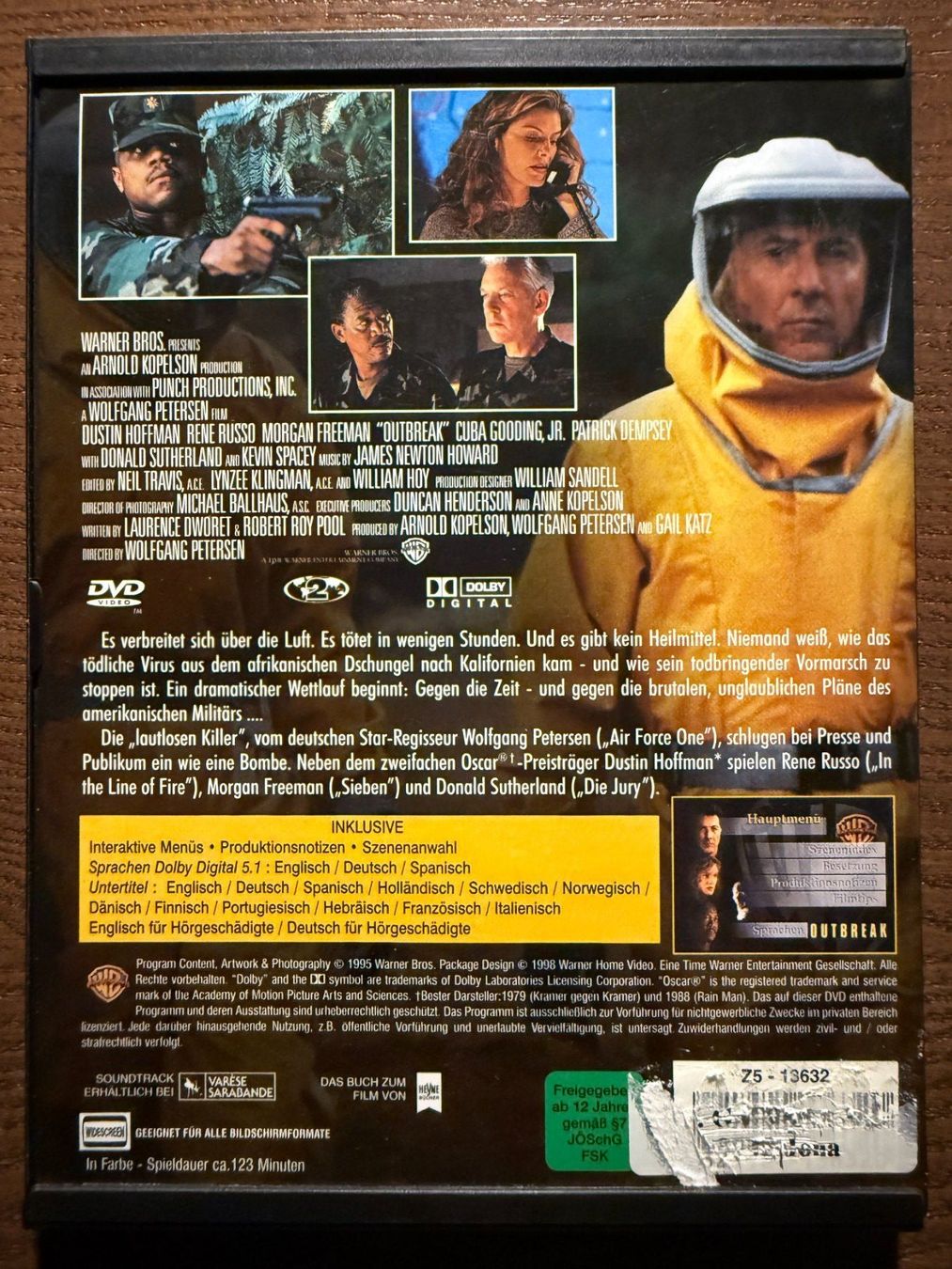 Tous les DVDs: Outbreak – D'occasion à Zürich par FilmFreunde 1