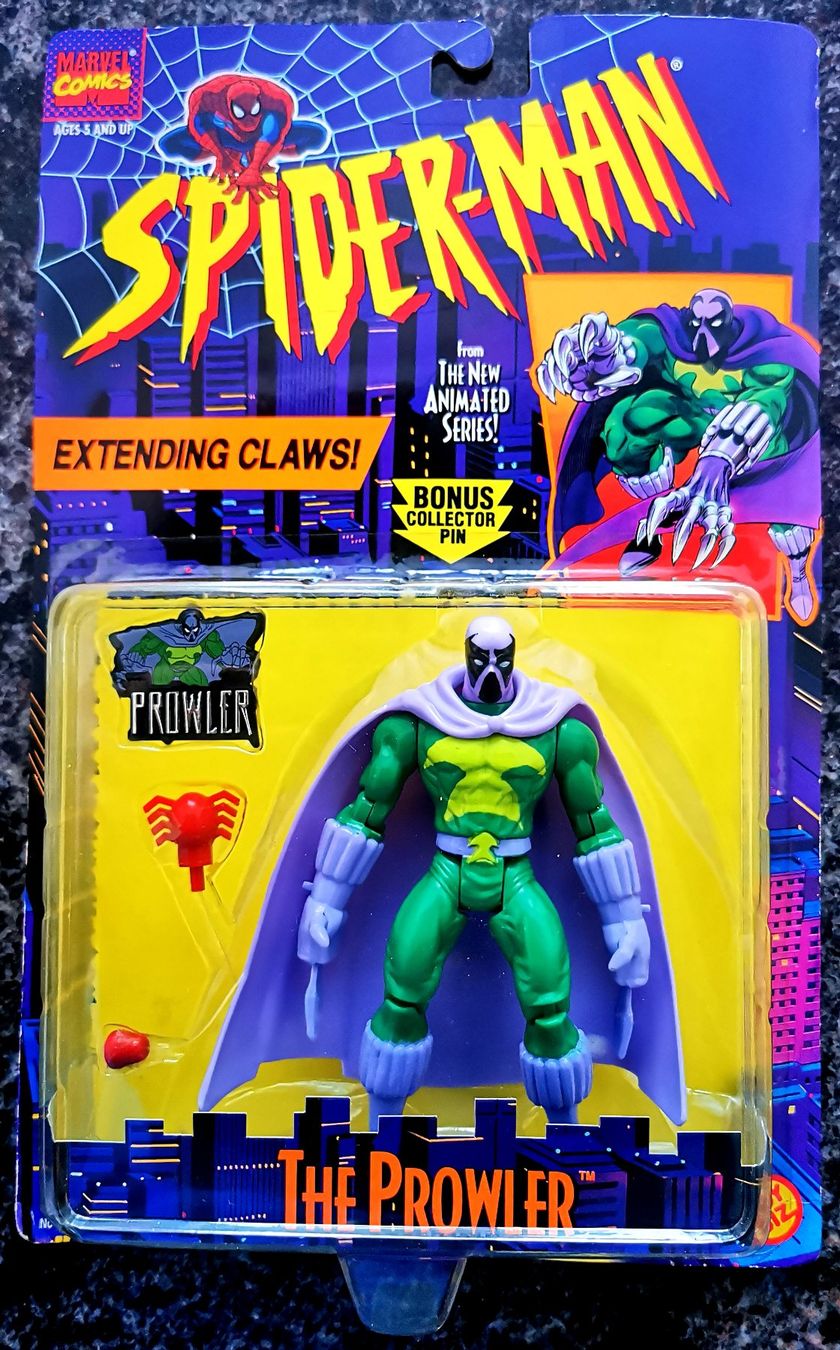 Marvel Figuren: The Prowler 1995 Sammelfigur Spiderman Marvel Comics Vintage – Neu und originalverpackt aus Rorschach von Actionvintage789