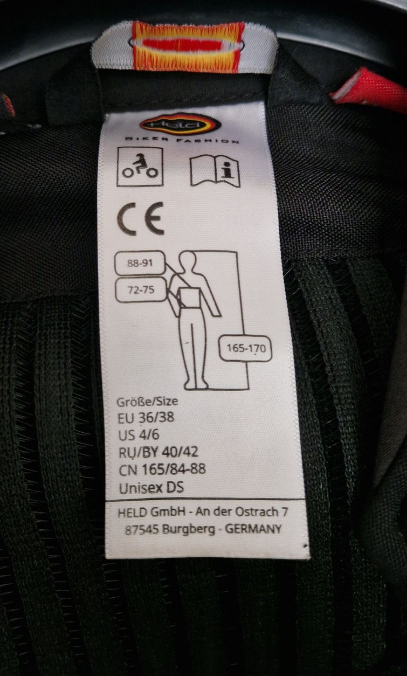 Lotti di vestiti: Held Motorradbekleidung Gr. 36/38 – Usato da Untersiggenthal venduto da jac_25tx 6