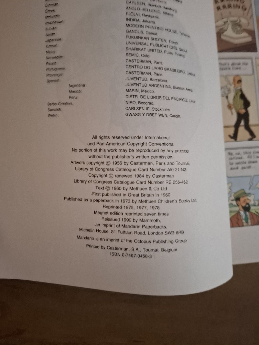 Fumetti: Tintin / Tim & Struppi - Der Fall Bienlein - Englisch – Nuovo (secondo la descrizione) da Wohlen AG venduto da ProMinent 1