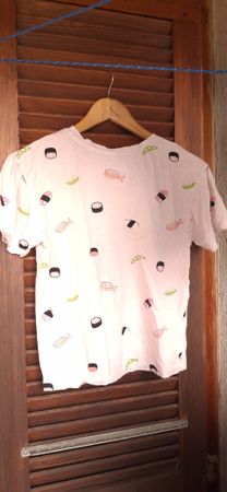 Süsses Sushi T-Shirt Rosa Grösse M 🍣