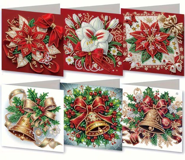 Kits de loisir créatif: Diamond Painting 6 Stück Weihnachtskarten – Neuf avec emballage d'origine à Obergösgen par Diamond-Painting 1