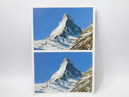 Doppel Ansichtskarte Matterhorn, Rätsel ungelaufen
