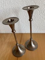2 Kerzenständer aus Metall