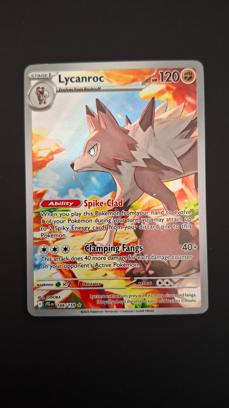 Pokémon Carte collezionabili: Lyvanroc  #166 Journey Together JTG EN – Usato da Biasca venduto da Sara_Poke123