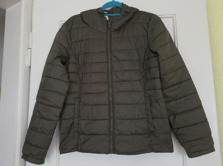 Only Steppjacke mit Kapuze olivgrün Grösse L