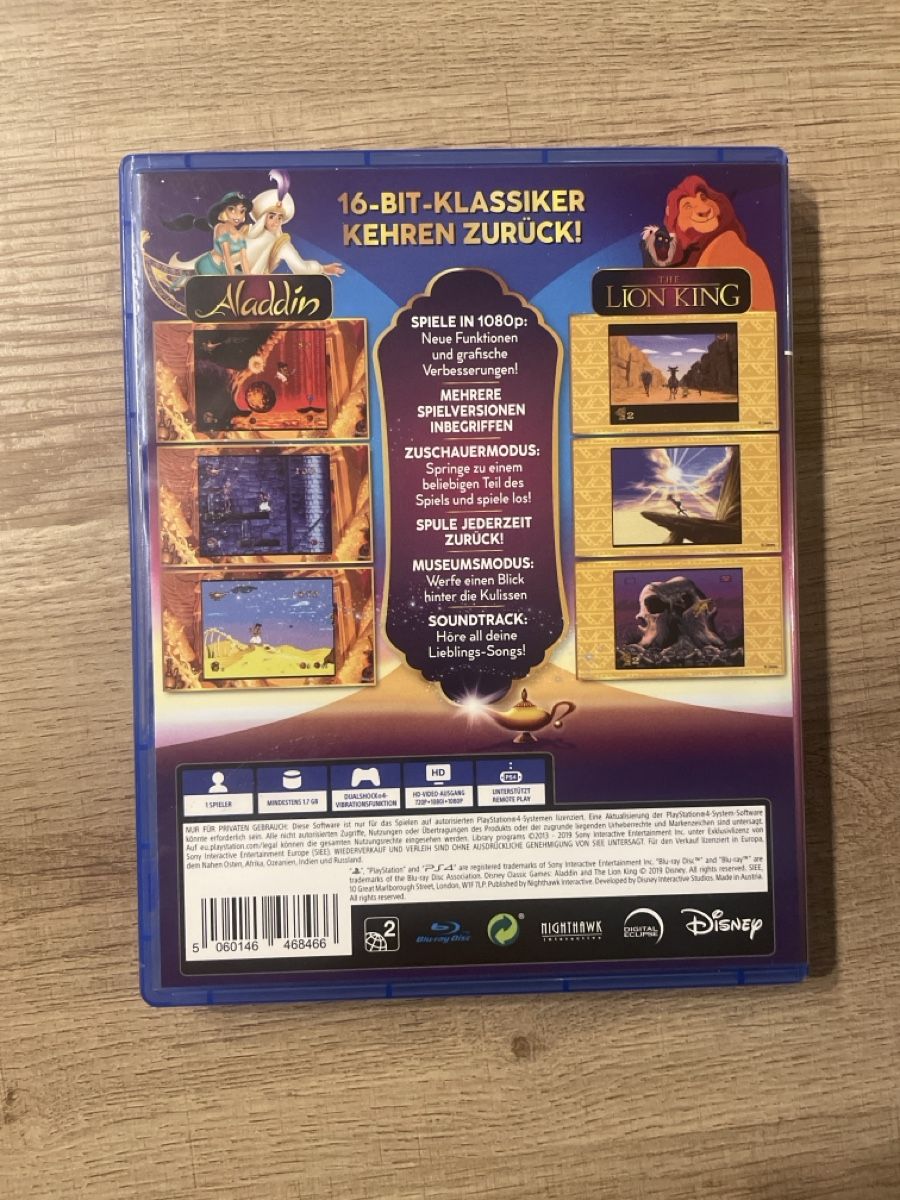 Giochi: Aladdin & Lion King Ps4 – Usato da Hagendorn venduto da masterchieff 1