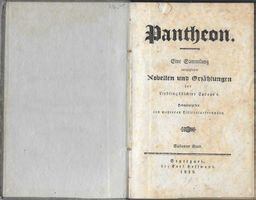 Antiker "Pantheon" Novellenband von 1829 - Rarität!