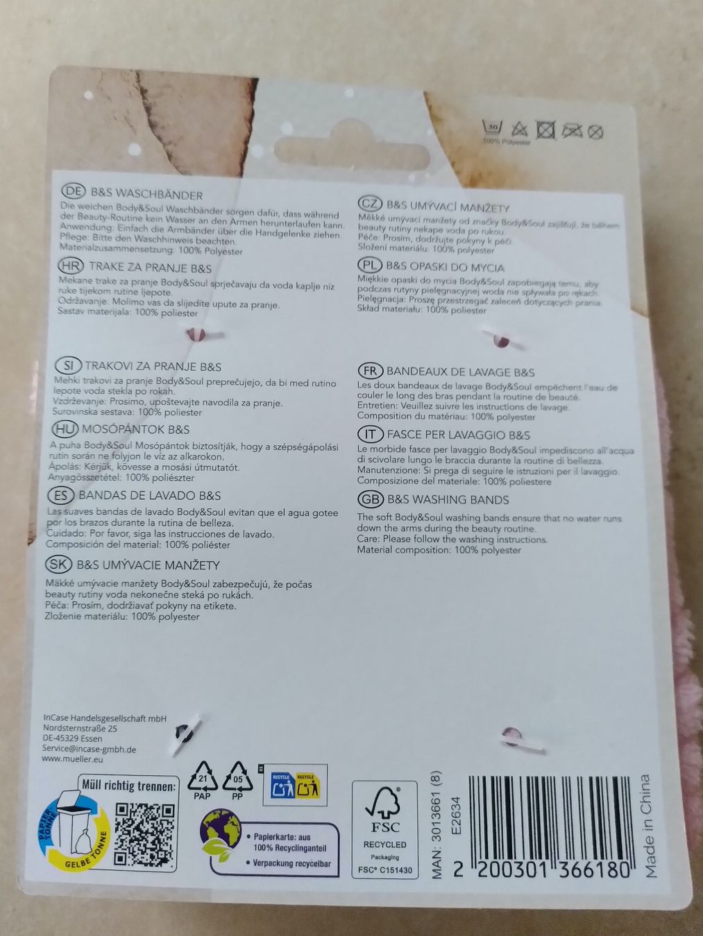 Nastri decorativi: WASCHBÄNDER ROSA – Nuovo e nell'imballaggio originale da Brugg AG venduto da olamim 1