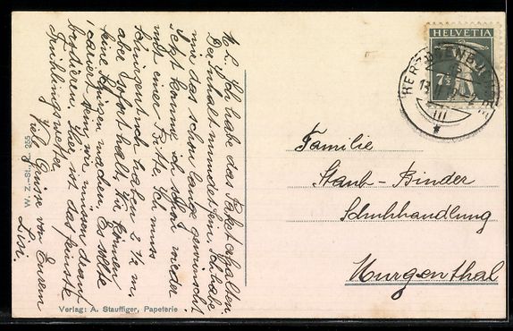 Cartoline postali: AK Herzogenbuchsee, Gesamtansicht – Usato da Berlin venduto da bartko-reher 1