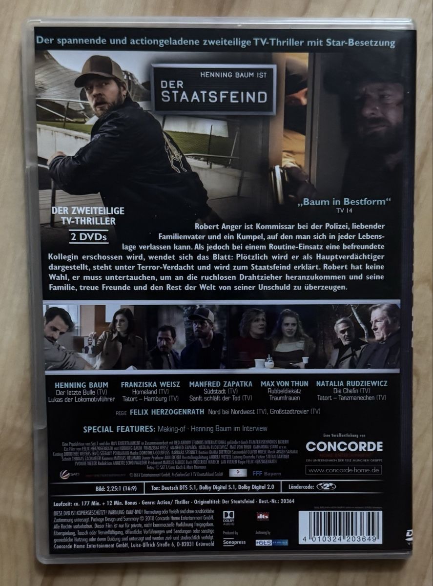 Alle DVDs: DER STAATSFEIND  – Neu (gemäss Beschreibung) aus Dietikon von AndreaSch01 1