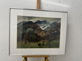 Alfred Sidler (1905-1993) Gemälde Aquarell Gouache