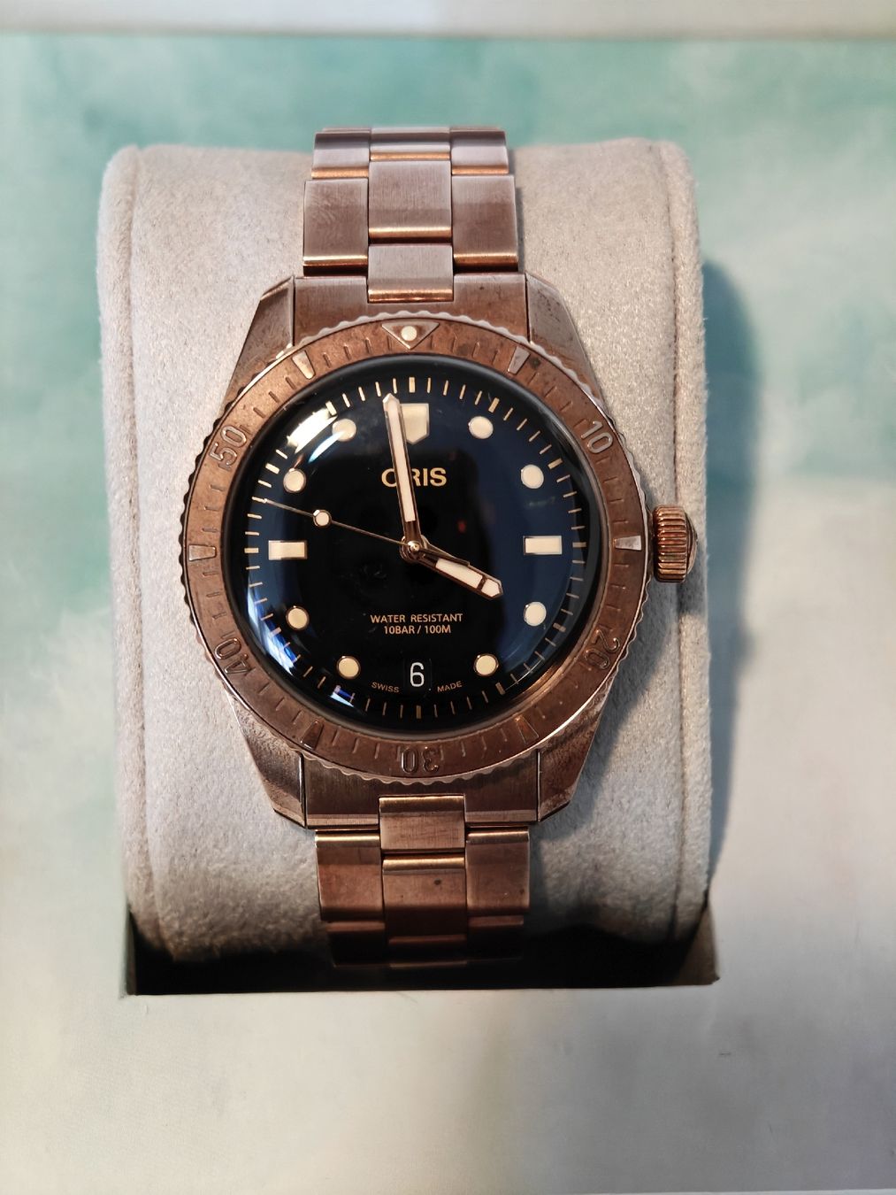 Oris Orologi: Oris Divers Sixty-Five Bronze, gebraucht mit Box. – Usato da Luzern venduto da val_bb7g