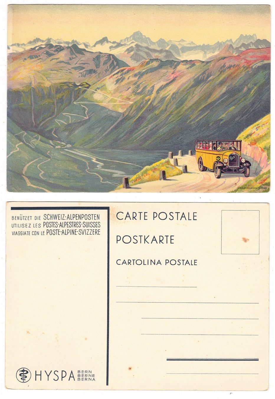 Cartoline postali: Postes Alpestres Suisses – Usato da La Tour-de-Peilz venduto da amjust