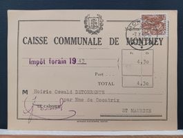 CAISSE COMUNALE DE MONTHEY, 1943