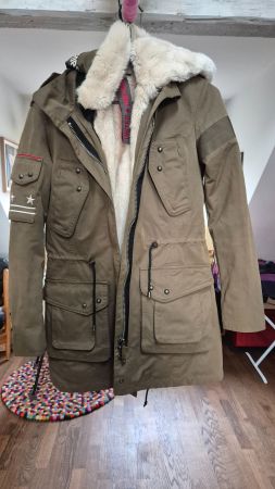 Olive green winter coat size S