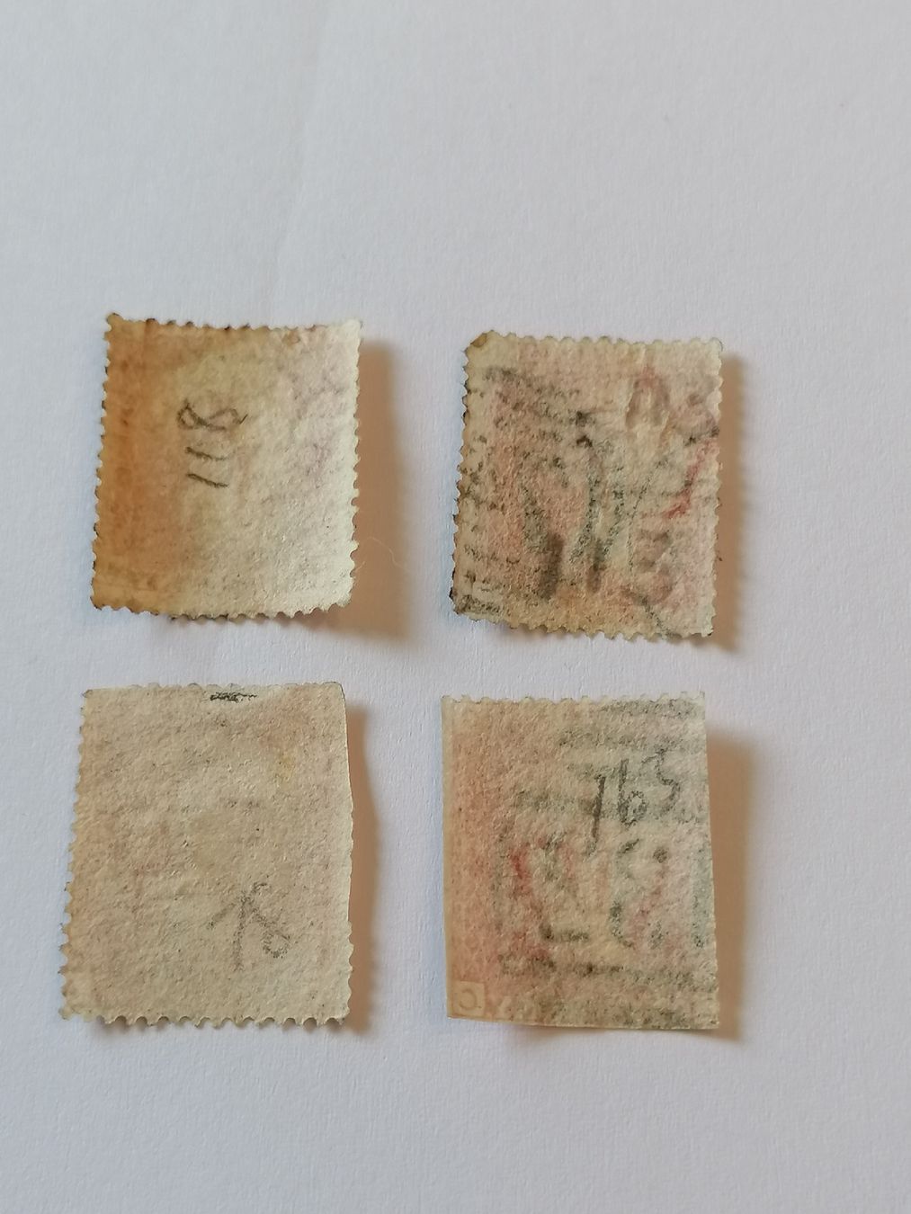 Tutti i francobolli: 4mal One Penny red 1856-81  – Usato da Happerswil venduto da tschergi 1