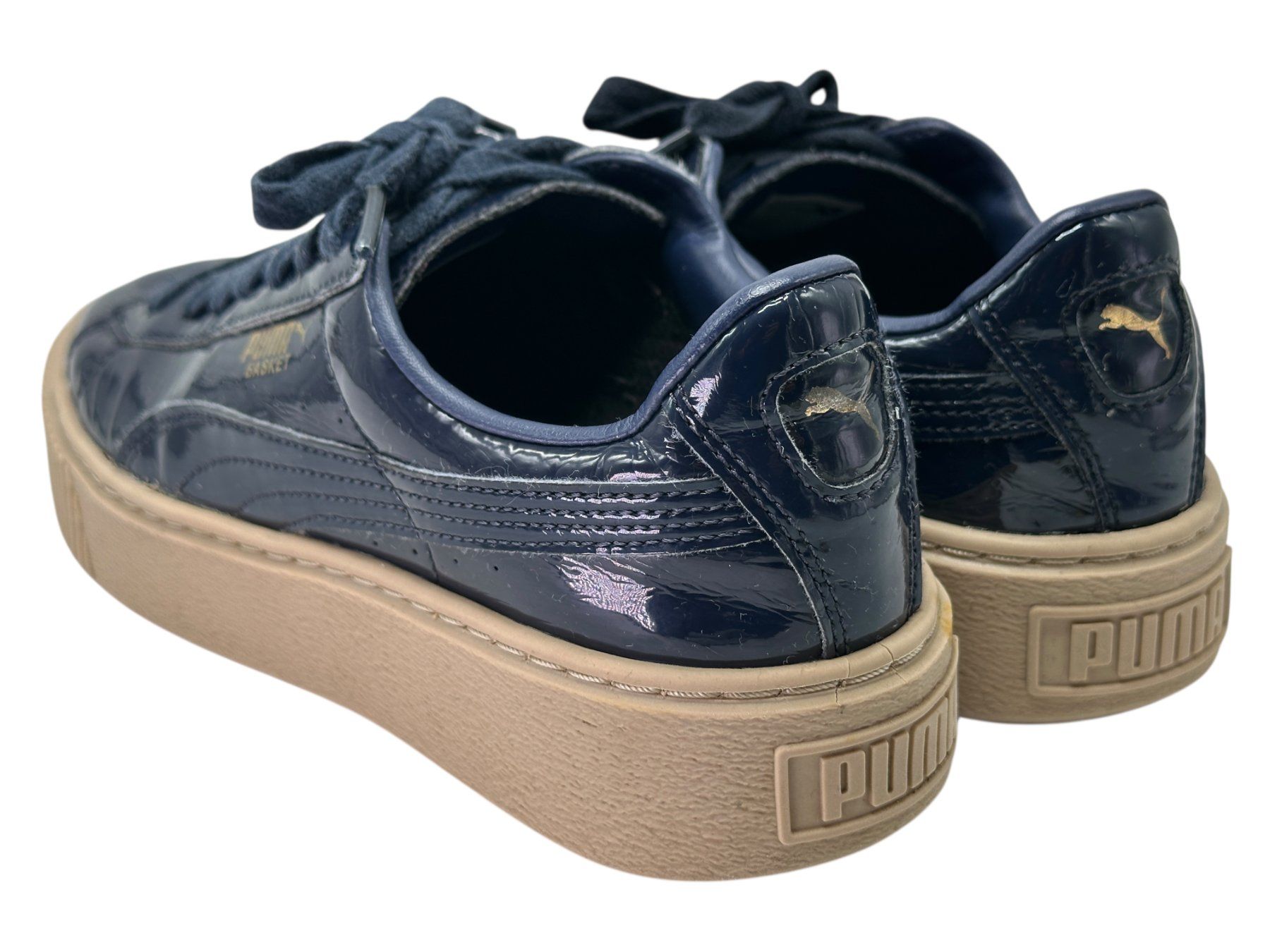 Puma Herrenschuhe: Puma Basket Platform vernis marine. Pointure 37 – Gebraucht aus Morges von Auct 7